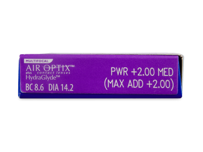 Air Optix plus HydraGlyde Multifocal (6 šošoviek) - Náhľad parametrov šošoviek