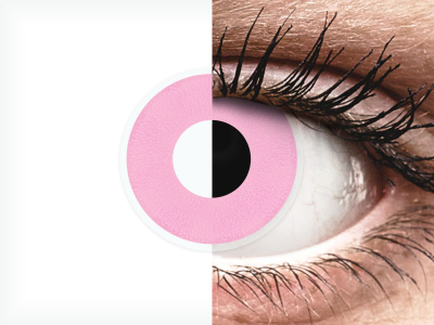 ColourVUE Crazy Lens - Barbie Pink - nedioptrické (2 šošovky)