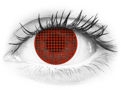 ColourVUE Crazy Lens - Red Screen - nedioptrické (2 šošovky)