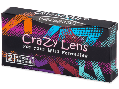 ColourVUE Crazy Lens - Black Screen - nedioptrické (2 šošovky) - Produkt je dostupný taktiež v tejto variante balenia