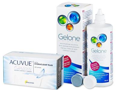 Acuvue Oasys (24 šošoviek) + roztok Gelone 360 ml