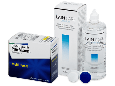 PureVision Multi-Focal (6 šošoviek) + roztok Laim-Care 400 ml