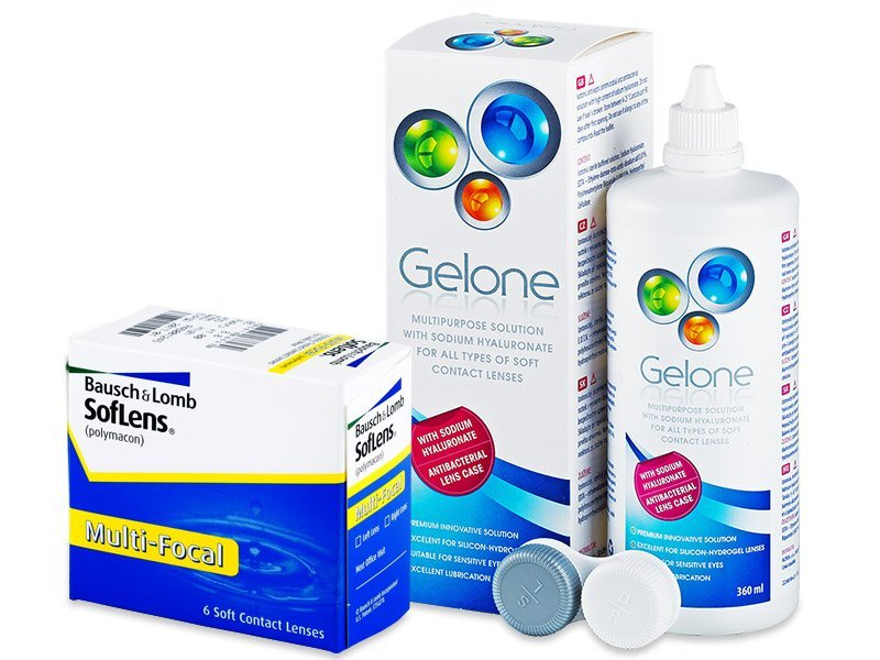 SofLens Multi-Focal (6 šošoviek) + roztok Gelone 360 ml - Výhodný balíček