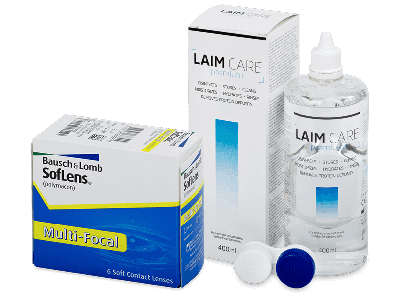 SofLens Multi-Focal (6 šošoviek) + roztok Laim Care 400 ml - Výhodný balíček