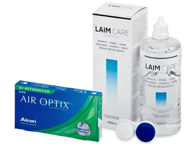 Air Optix for Astigmatism (6 šošoviek) + roztok Laim Care 400 ml