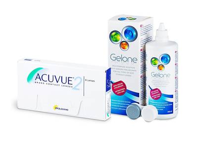 Acuvue 2 (6 šošoviek) + roztok Gelone 360 ml