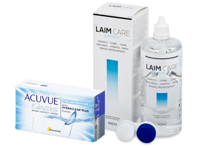 Acuvue Oasys for Astigmatism (12 šošoviek) + roztok Laim-Care 400 ml