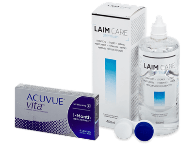 Acuvue Vita (6 šošoviek) + roztok Laim-Care 400 ml