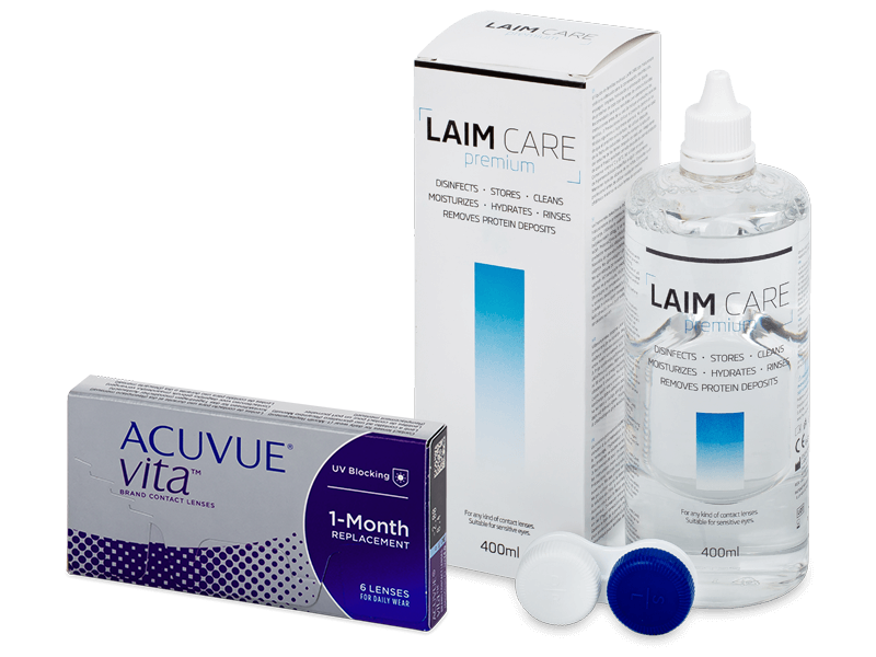 Acuvue Vita (6 šošoviek) + roztok Laim-Care 400 ml - Výhodný balíček