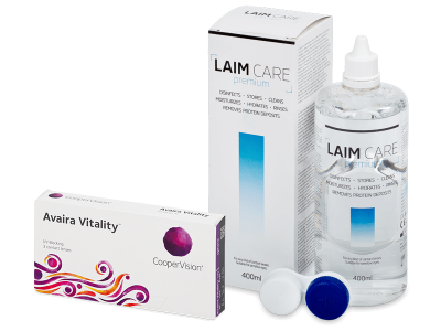 Avaira Vitality (3 šošovky) + roztok Laim-Care 400 ml
