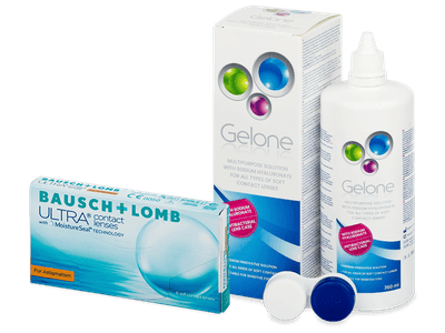 Bausch + Lomb ULTRA for Astigmatism (6 šošoviek) + Gelone 360 ml