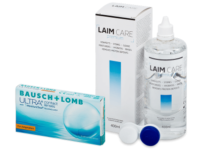 Bausch + Lomb ULTRA for Astigmatism (6 šošoviek) + roztok Laim Care 400 ml