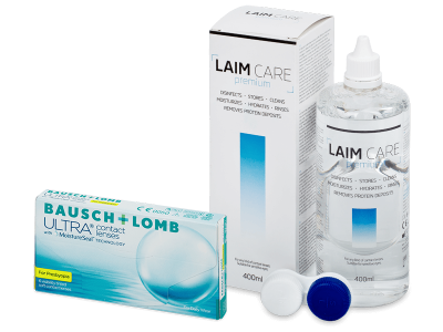 Bausch + Lomb ULTRA for Presbyopia (6 šošoviek) + roztok Laim Care 400 ml