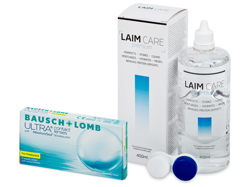 Bausch + Lomb ULTRA for Presbyopia (6 šošoviek) + roztok Laim Care 400 ml - Výhodný balíček