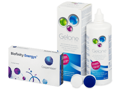 Biofinity Energys (3 šošovky) + Gelone 360 ml
