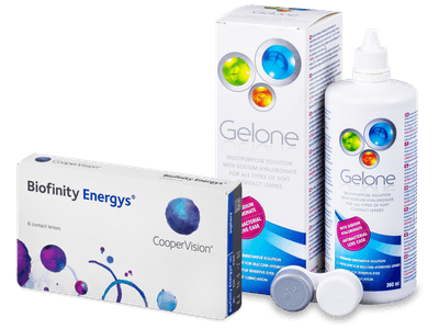 Biofinity Energys (6 šošoviek) + roztok Gelone 360 ml