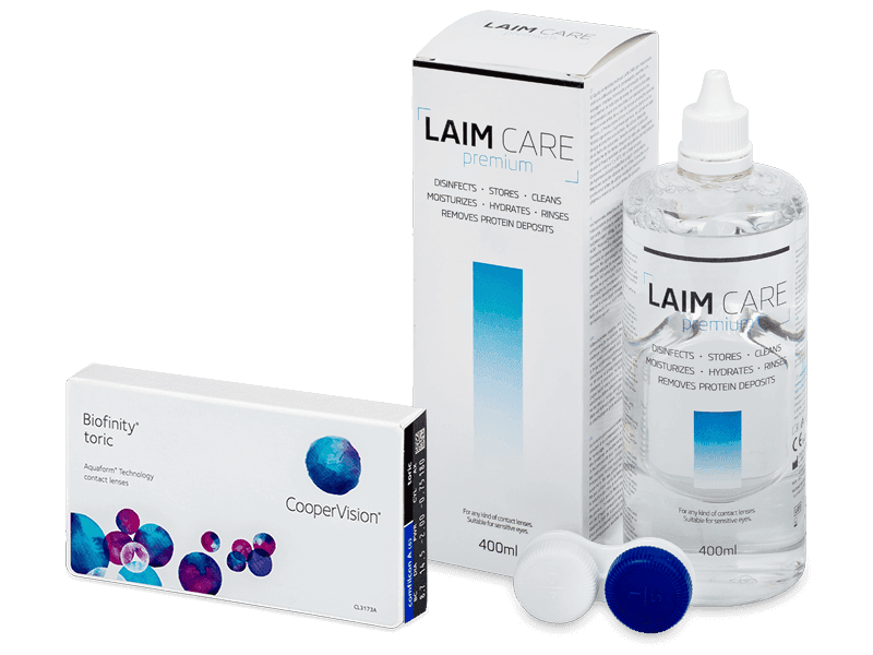 Biofinity Energys (6 šošoviek) + roztok Laim Care 400 ml - Výhodný balíček