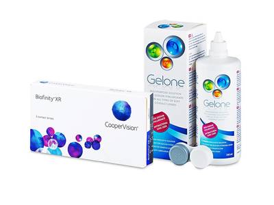 Biofinity XR (3 šošovky) + roztok Gelone 360 ml