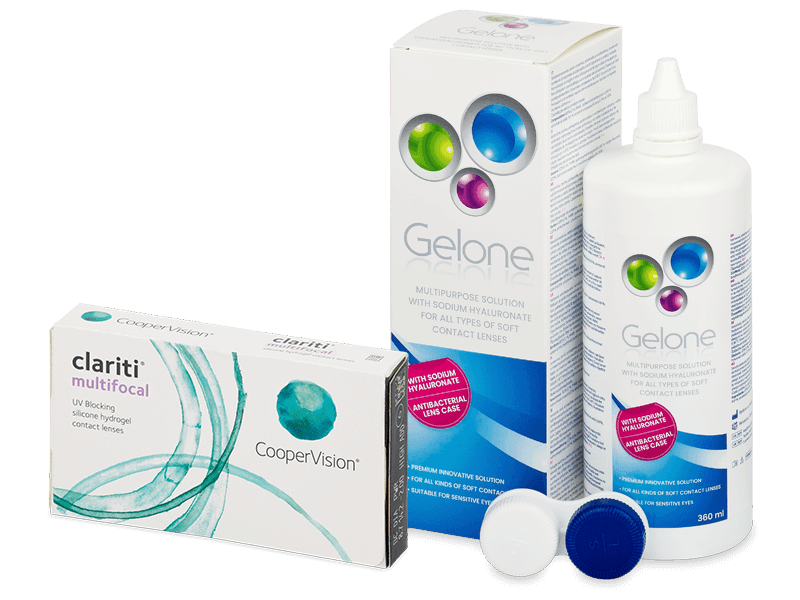 Clariti Multifocal (6 šošoviek) + Gelone 360 ml - Výhodný balíček