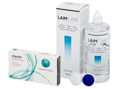 Clariti Multifocal (6 šošoviek) + roztok Laim-Care 400 ml
