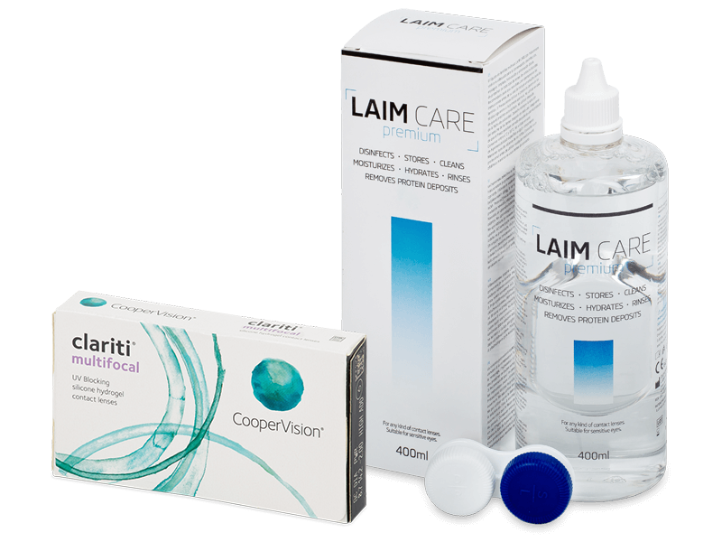 Clariti Multifocal (6 šošoviek) + roztok Laim-Care 400 ml - Výhodný balíček