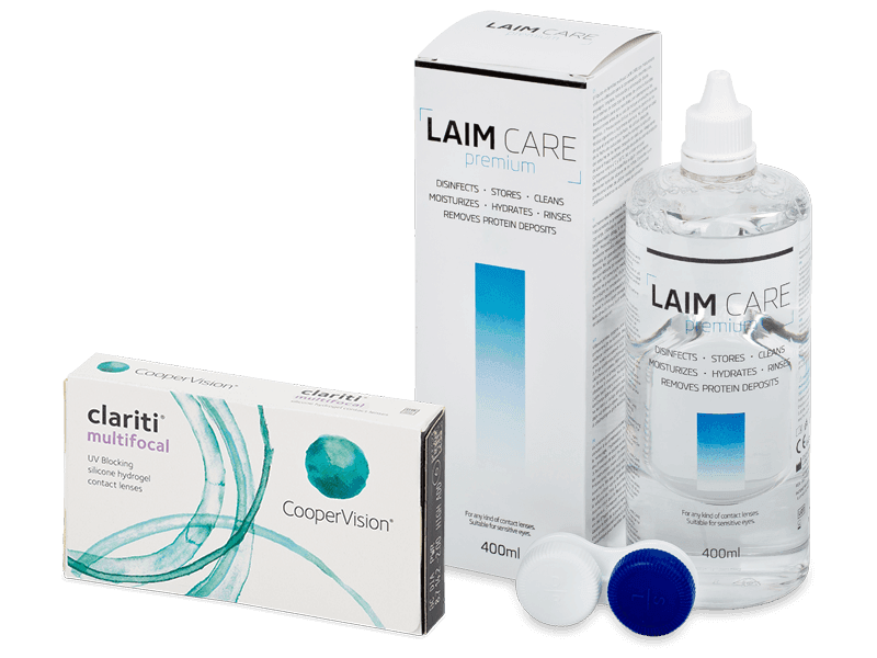 Clariti Multifocal (6 šošoviek) + roztok Laim Care 400 ml - Výhodný balíček