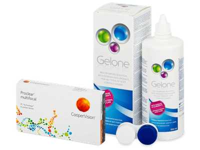Proclear Multifocal (6 šošoviek) + Gelone 360 ml
