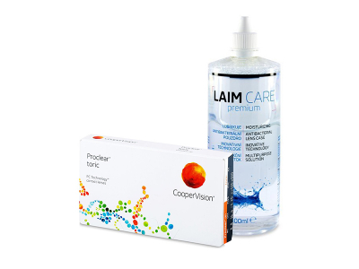 Proclear Toric (3 šošovky) + roztok Laim-Care 400 ml