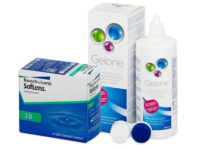 SofLens 38 (6 šošoviek) + roztok Gelone 360 ml