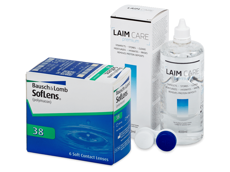 SofLens 38 (6 šošoviek) + roztok Laim-Care 400 ml - Výhodný balíček