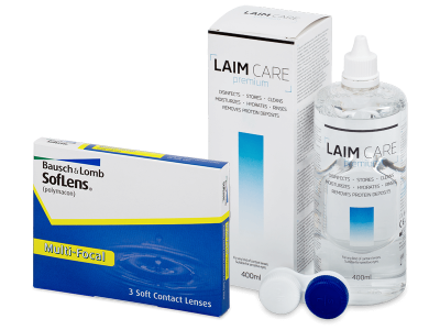 SofLens Multi-Focal (3 šošovky) + roztok Laim-Care 400 ml - Výhodný balíček
