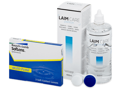 SofLens Multi-Focal (3 šošovky) + roztok Laim-Care 400 ml - Výhodný balíček