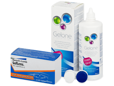 SofLens Toric (3 šošovky) + roztok Gelone 360 ml - Výhodný balíček