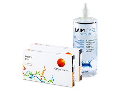 Proclear Toric XR (2x3 šošovky) + roztok Laim-Care 400ml