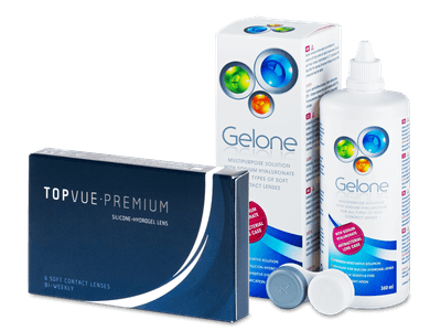 TopVue Premium (6 šošoviek) + roztok Gelone 360 ml