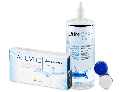 Acuvue Oasys (12 šošoviek) + roztok Laim Care 400 ml
