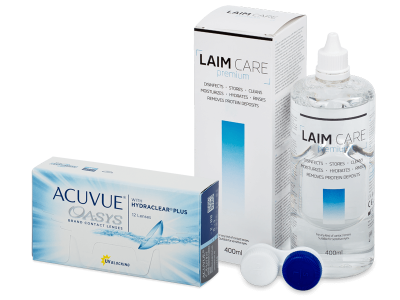 Acuvue Oasys (12 šošoviek) + roztok Laim Care 400 ml