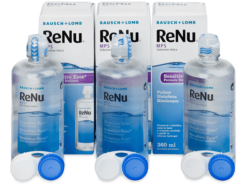 Roztok ReNu MPS Sensitive Eyes 3x 360 ml - Výhodné trojbalenie roztoku