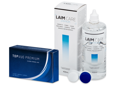 TopVue Premium (12 šošoviek) + roztok Laim-Care 400 ml - Výhodný balíček