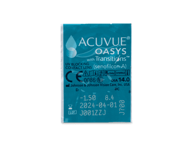 Acuvue Oasys with Transitions (6 šošoviek) - Vzhľad blistra so šošovkou