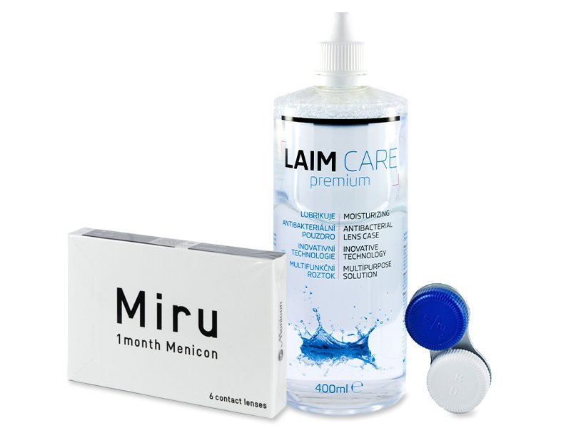 Miru 1 Month (6 šošoviek) + roztok Laim-Care 400 ml - Výhodný balíček