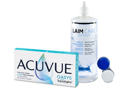 Acuvue Oasys with Transitions (6 čoček) + roztok Laim-Care 400 ml