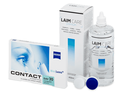 Carl Zeiss Contact Day 30 Compatic (6 šošoviek) + roztok Laim Care 400 ml - Výhodný balíček