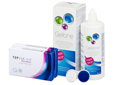 TopVue Air Multifocal (6 šošoviek) + Gelone 360 ml