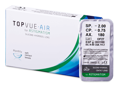 TopVue Air for Astigmatism (1 šošovka) - Tórické kontaktné šošovky
