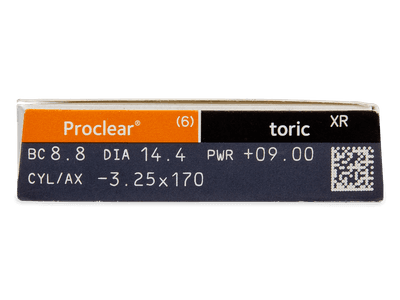 Proclear Toric XR (6 šošoviek) - Náhľad parametrov šošoviek