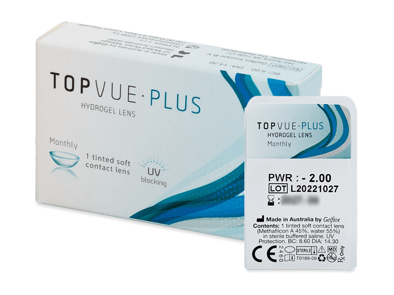 TopVue Plus (1 šošovka) - Mesačné kontaktné šošovky