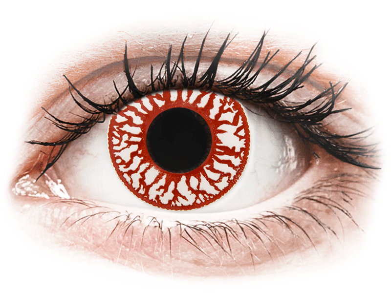 ColourVUE Crazy Lens - Blood Shot - jednodenné nedioptrické (2 šošovky) - Coloured contact lenses