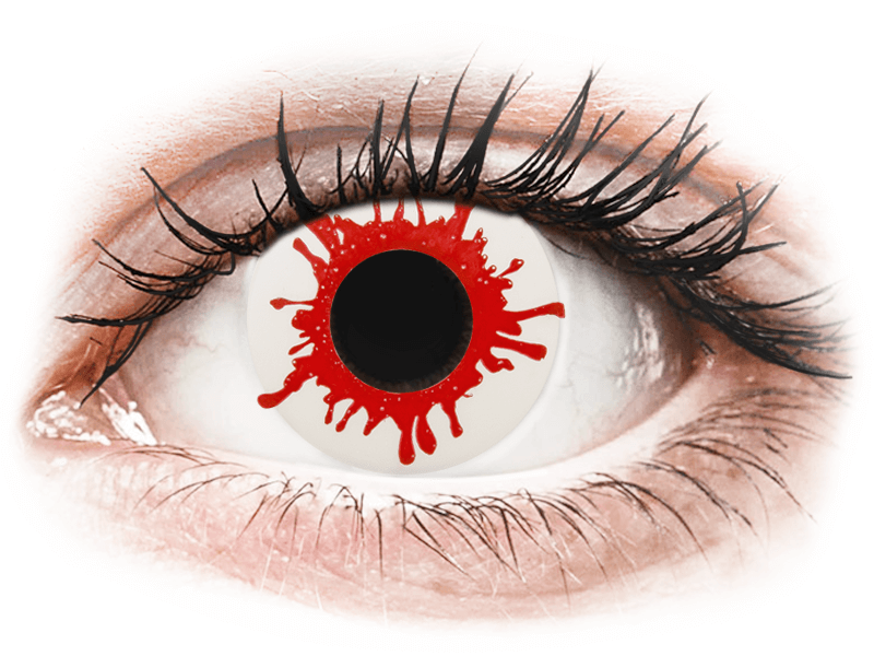 ColourVUE Crazy Lens - Wild Blood - jednodenné nedioptrické (2 šošovky) - Coloured contact lenses