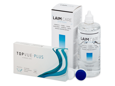 TopVue Plus (6 šošoviek) + roztok Laim Care 400 ml - Výhodný balíček